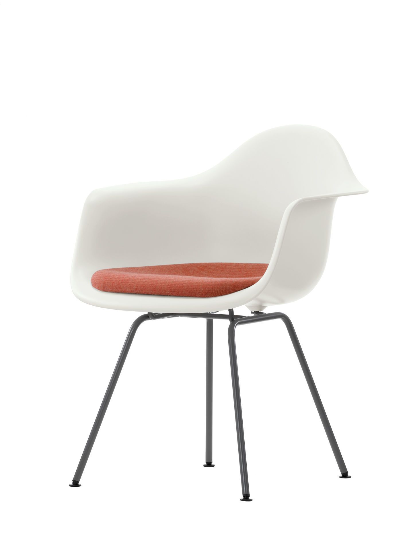 Eames Plastic Arm Chair DAX mit Sitzpolster Vitra